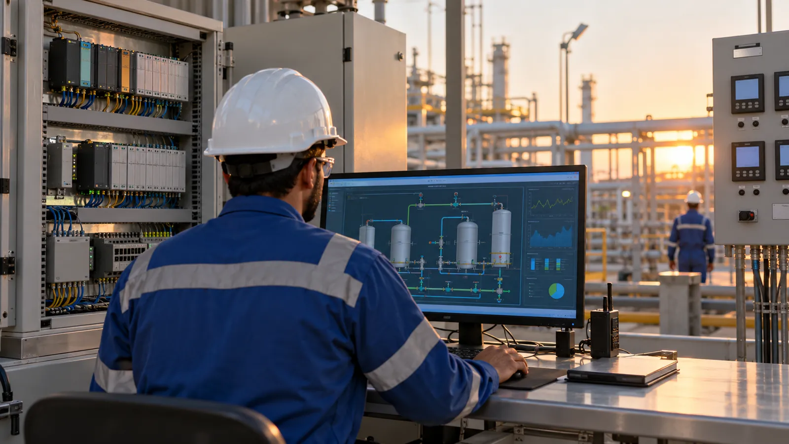Energy monitoring system for industrial plants showing consumption by production line in Saudi Arabia