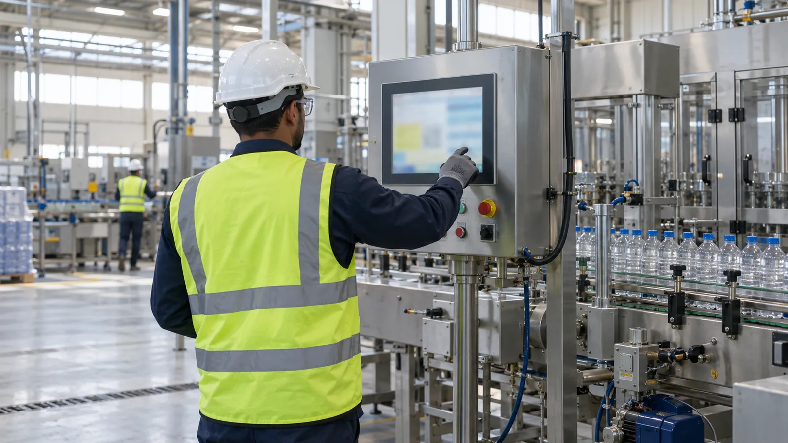 Packaging line controls being upgraded at a factory in Jeddah, Western Region